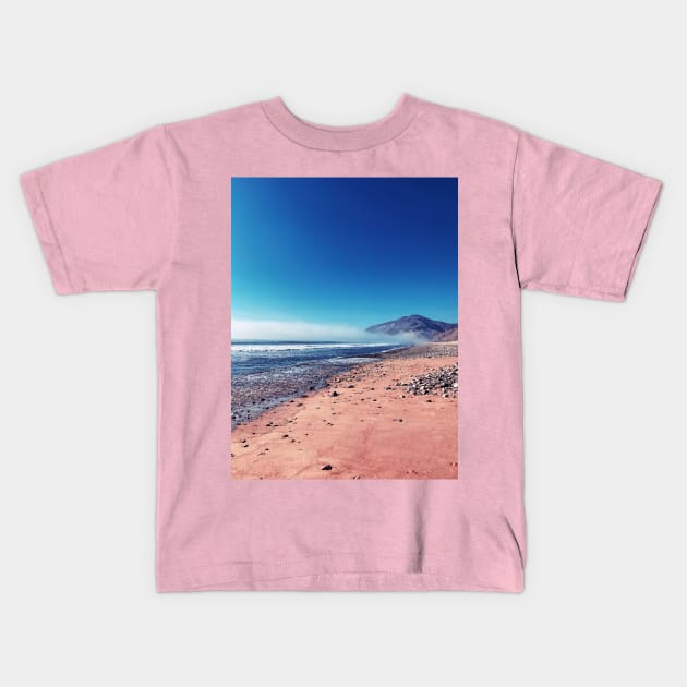 Pink Beach Kids T-Shirt by shotsbymel